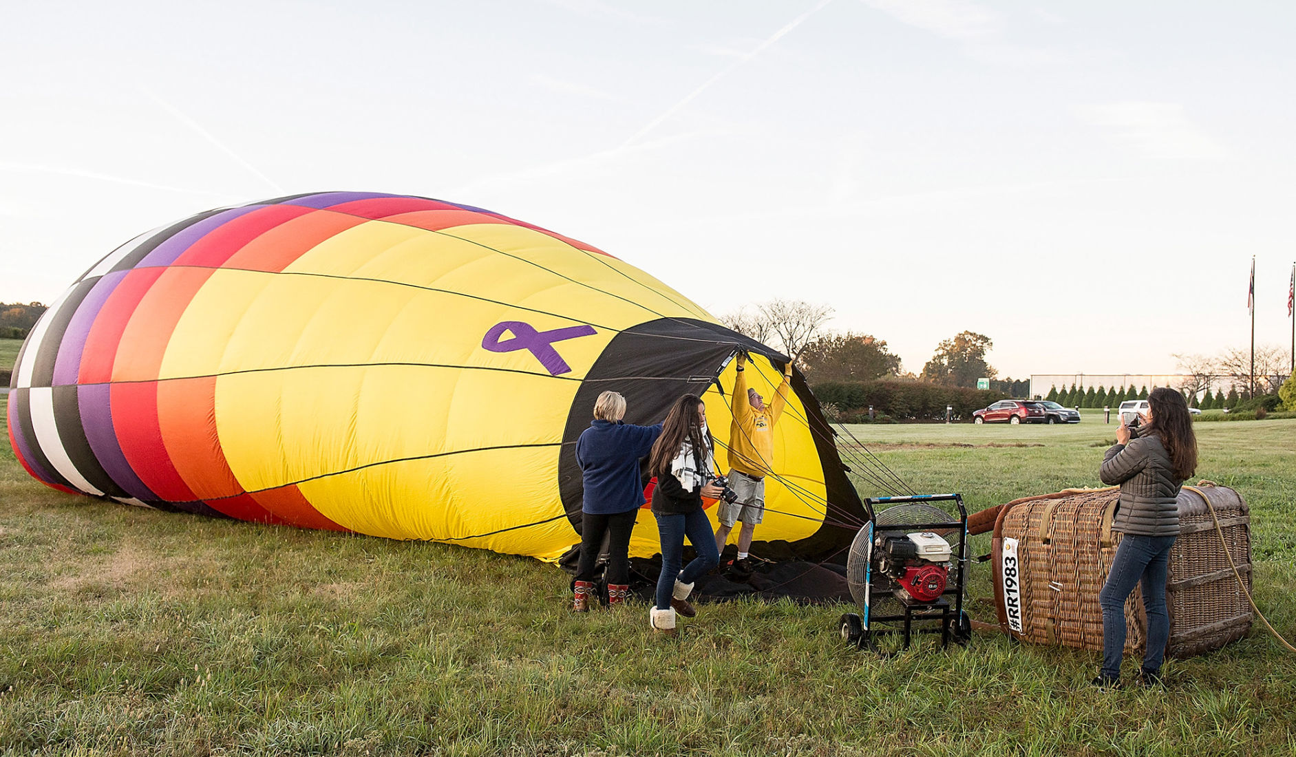 Hot air balloon ride